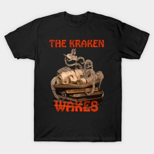 The Kraken Wakes steampunk book art T-Shirt